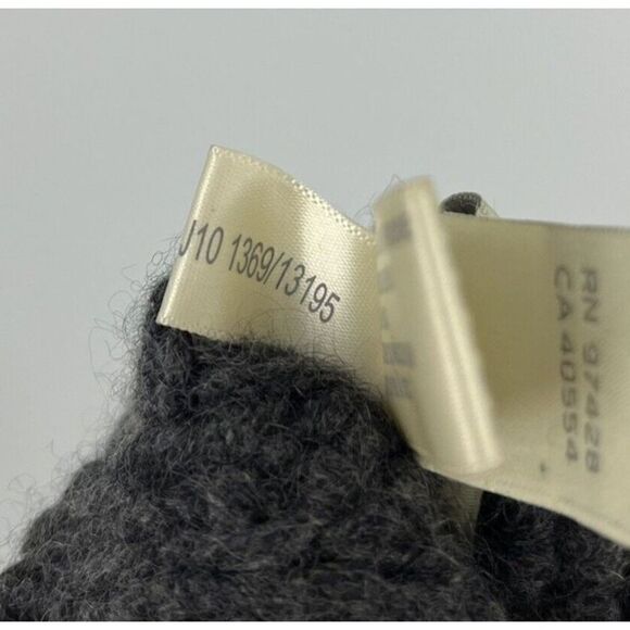 White + Warren Hat Cashmere Gray Plush Rib Beanie Winter Outdoor Knit Crochet - Picture 6 of 6